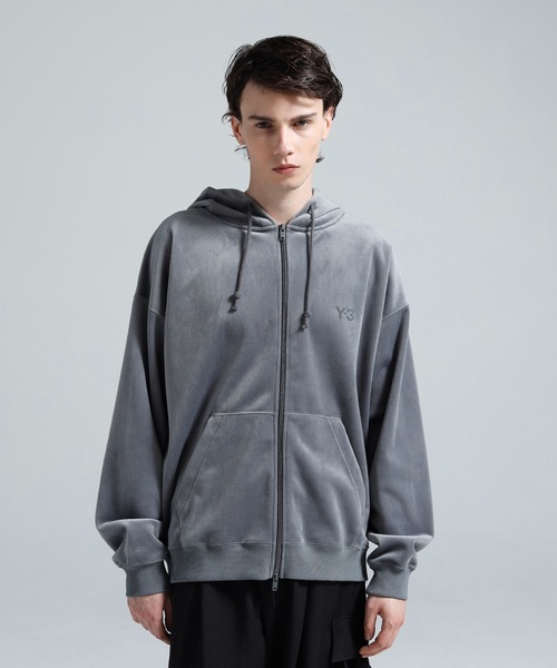 Y-3（ワイスリー）の「Y-3 VELVET CORDUROY ZIP HOODIE（パーカー・メンズ・グレー・LARGE/MEDIUM/SMALL/X-SMALL/X-LARGE/XX-SMALL）」の3枚目の写真