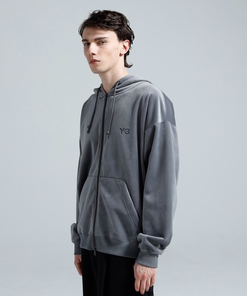 Y-3（ワイスリー）の「Y-3 VELVET CORDUROY ZIP HOODIE（パーカー・メンズ・グレー・LARGE/MEDIUM/SMALL/X-SMALL/X-LARGE/XX-SMALL）」の4枚目の写真