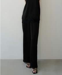 celon | lace layered satin pant(その他パンツ)