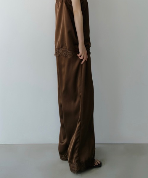 celon（セロン）の「lace layered satin pant（その他パンツ・レディース・ブラック/ブラウン・FREE）」の14枚目の写真