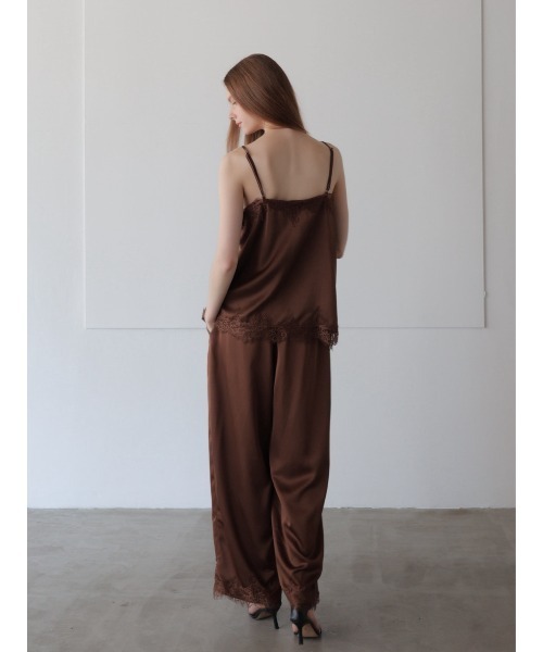 celon（セロン）の「lace layered satin pant（その他パンツ・レディース・ブラック/ブラウン・FREE）」の6枚目の写真