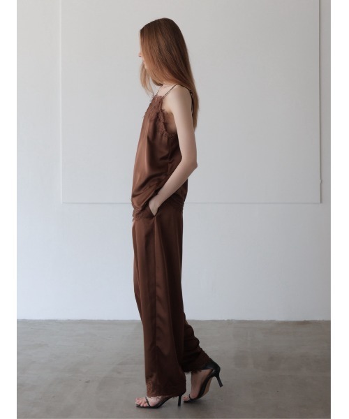 celon（セロン）の「lace layered satin pant（その他パンツ・レディース・ブラック/ブラウン・FREE）」の8枚目の写真