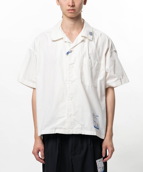 In・stru(men-tal).(インストルメンタル)の「Cotton Oxford Short Sleeve Shirt(シャツ/ブラウス・メンズ・ブラック/ホワイト・48/46/44)」の5枚目の写真