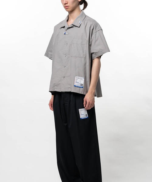 In・stru(men-tal).(インストルメンタル)の「Cotton Oxford Short Sleeve Shirt(シャツ/ブラウス・メンズ・ブラック/ホワイト・48/46/44)」の10枚目の写真