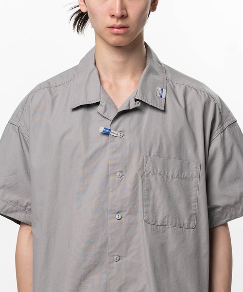 In・stru(men-tal).(インストルメンタル)の「Cotton Oxford Short Sleeve Shirt(シャツ/ブラウス・メンズ・ブラック/ホワイト・48/46/44)」の12枚目の写真