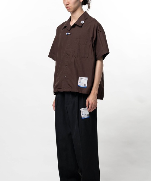 In・stru(men-tal).(インストルメンタル)の「Cotton Oxford Short Sleeve Shirt(シャツ/ブラウス・メンズ・ブラック/ホワイト・48/46/44)」の16枚目の写真