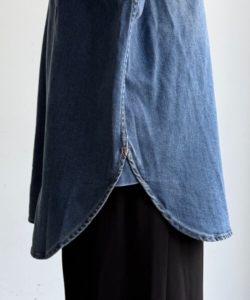 DouDou（ドゥドゥ）の「【Healthy denim】Almond（シャツ/ブラウス・レディース・ブルー・1）」の18枚目の写真
