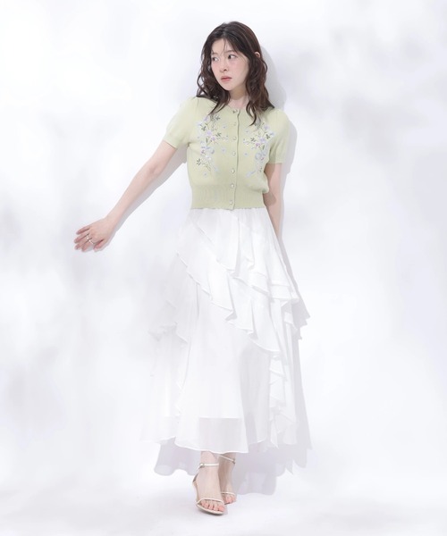 Rirandture(リランドチュール)の「アシメラッフルフリルスカート(スカート・レディース・ミント/ホワイト/ピンク・0/2/1)」の14枚目の写真