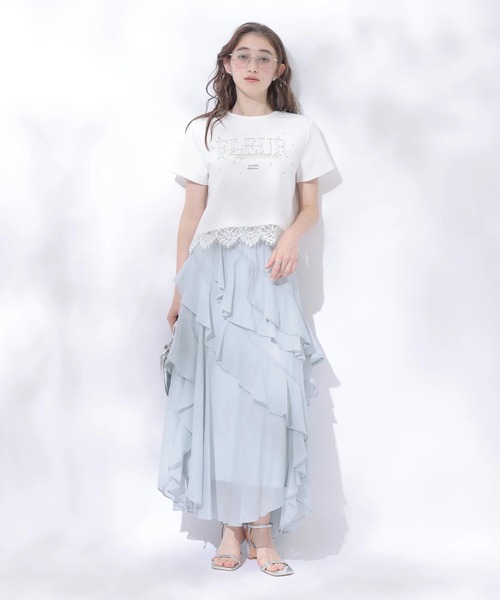 Rirandture(リランドチュール)の「アシメラッフルフリルスカート(スカート・レディース・ミント/ホワイト/ピンク・0/2/1)」の21枚目の写真