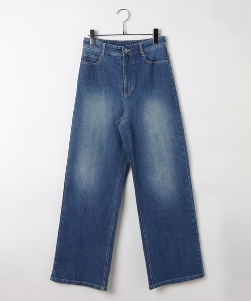LEPSIM（レプシィム）の「ストレッチワイドストレートデニム　878928（デニムパンツ・レディース・インディゴブルー/ネイビー/ブラック・LARGE/MEDIUM）」の10枚目の写真