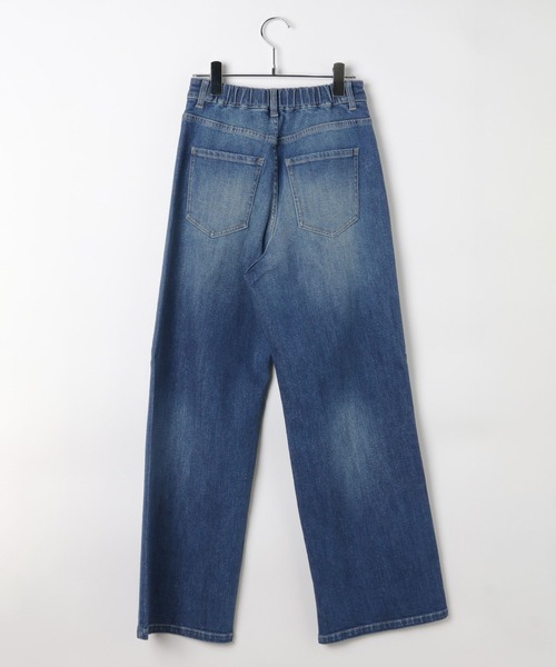 LEPSIM（レプシィム）の「ストレッチワイドストレートデニム　878928（デニムパンツ・レディース・インディゴブルー/ネイビー/ブラック・LARGE/MEDIUM）」の11枚目の写真