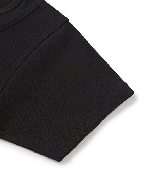 LCDC TM（エルシーディーシーティーエム）の「DETAIL SLIM T-SHIRT（Tシャツ/カットソー・レディース・Black・S）」の11枚目の写真