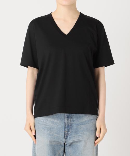 FRAMeWORK（フレームワーク）の「≪追加≫LOEFF/ロエフ 別注 Vネック TEE2（Tシャツ/カットソー・レディース・ホワイト/ブラック・FREE）」の20枚目の写真
