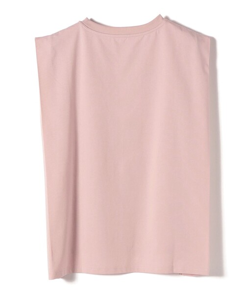 SHIPS Colors(シップス カラーズ)の「SHIPS Colors:〈接触冷感〉ショルダータック プリント トップス◇(Tシャツ/カットソー・レディース・ピンク/オフホワイト/ダークグレー・ONE SIZE)」の7枚目の写真