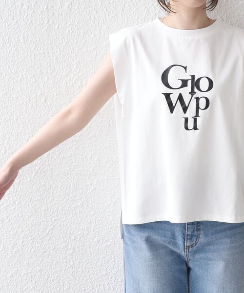 SHIPS Colors(シップス カラーズ)の「SHIPS Colors:〈接触冷感〉ショルダータック プリント トップス◇(Tシャツ/カットソー・レディース・ピンク/オフホワイト/ダークグレー・ONE SIZE)」の17枚目の写真