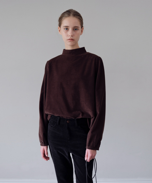 THE LILLE(ザ リル)の「Kylie Corduroy Blouse_Brown(シャツ/ブラウス・レディース・その他・FREE)」の1枚目の写真