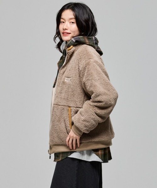 KRIFF MAYER Lady's Collection（クリフメイヤーレディースコレクション）の「ビエラフードシャツ（シャツ/ブラウス・レディース・ブラウン/オリーブ/ブラック/ナチュラル・LARGE/MEDIUM）」の16枚目の写真