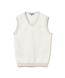 PURPLE LABEL / バイヤスチェック ニットベスト
