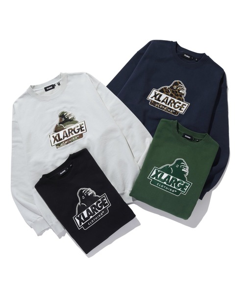 XLARGE(エクストララージ)の「SLANTED OG CREWNECK SWEATSHIRT(スウェット・メンズ・グレー/ブラック/グリーン/ネイビー・S/M/L/XL)」の14枚目の写真