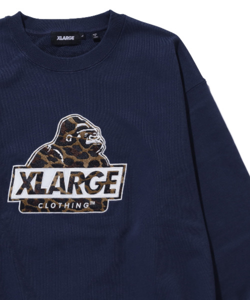 XLARGE(エクストララージ)の「SLANTED OG CREWNECK SWEATSHIRT(スウェット・メンズ・グレー/ブラック/グリーン/ネイビー・S/M/L/XL)」の8枚目の写真