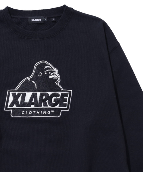 XLARGE(エクストララージ)の「SLANTED OG CREWNECK SWEATSHIRT(スウェット・メンズ・グレー/ブラック/グリーン/ネイビー・S/M/L/XL)」の5枚目の写真