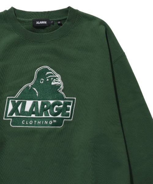 XLARGE(エクストララージ)の「SLANTED OG CREWNECK SWEATSHIRT(スウェット・メンズ・グレー/ブラック/グリーン/ネイビー・S/M/L/XL)」の7枚目の写真