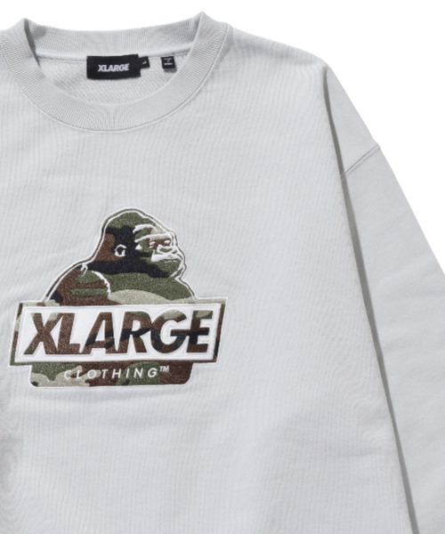XLARGE(エクストララージ)の「SLANTED OG CREWNECK SWEATSHIRT(スウェット・メンズ・グレー/ブラック/グリーン/ネイビー・S/M/L/XL)」の6枚目の写真