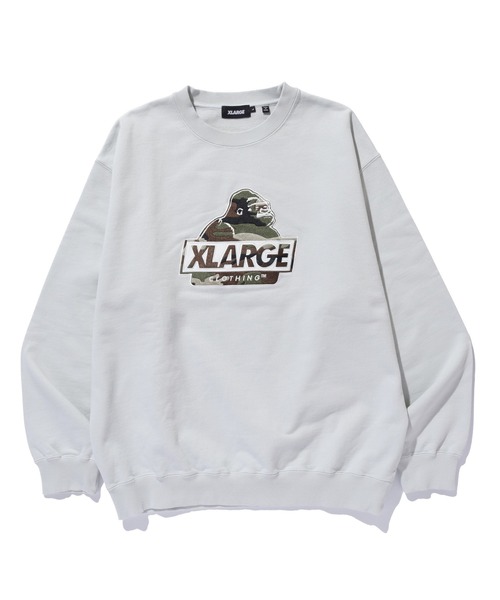 XLARGE(エクストララージ)の「SLANTED OG CREWNECK SWEATSHIRT(スウェット・メンズ・グレー/ブラック/グリーン/ネイビー・S/M/L/XL)」の22枚目の写真