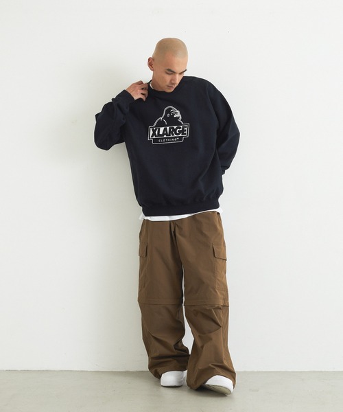 XLARGE(エクストララージ)の「SLANTED OG CREWNECK SWEATSHIRT(スウェット・メンズ・グレー/ブラック/グリーン/ネイビー・S/M/L/XL)」の21枚目の写真