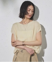 Doux archives（ドゥアルシーヴ）の「オーバーチュールフレンチニット（Tシャツ/カットソー・レディース）」