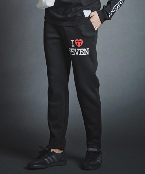 seventy seven(セブンティセブン)の「mp15266- cardboard long pants (I love seven) イージーパンツ(7726W060)(その他パンツ・メンズ・ブラック/ネイビー/トップグレー・S/M/L/XL)」の2枚目の写真