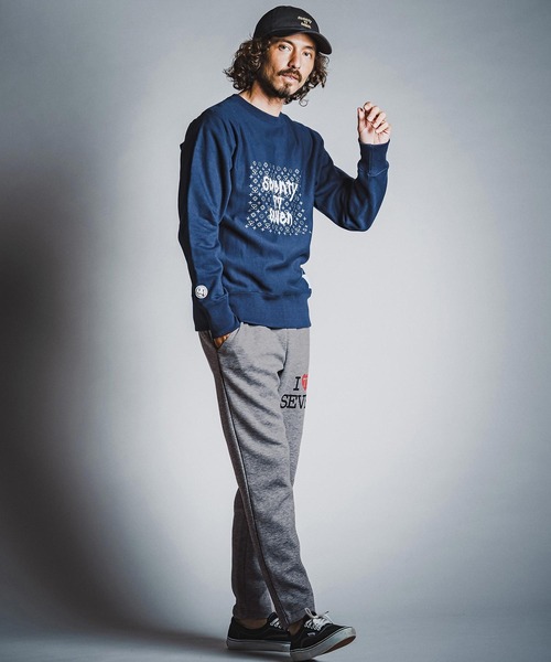 seventy seven(セブンティセブン)の「mp15266- cardboard long pants (I love seven) イージーパンツ(7726W060)(その他パンツ・メンズ・ブラック/ネイビー/トップグレー・S/M/L/XL)」の10枚目の写真