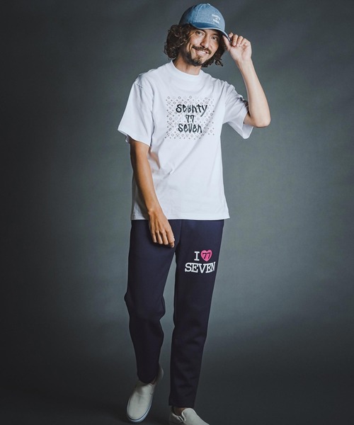 seventy seven(セブンティセブン)の「mp15266- cardboard long pants (I love seven) イージーパンツ(7726W060)(その他パンツ・メンズ・ブラック/ネイビー/トップグレー・S/M/L/XL)」の16枚目の写真