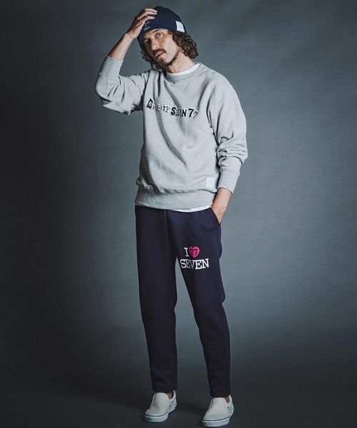 seventy seven(セブンティセブン)の「mp15266- cardboard long pants (I love seven) イージーパンツ(7726W060)(その他パンツ・メンズ・ブラック/ネイビー/トップグレー・S/M/L/XL)」の17枚目の写真