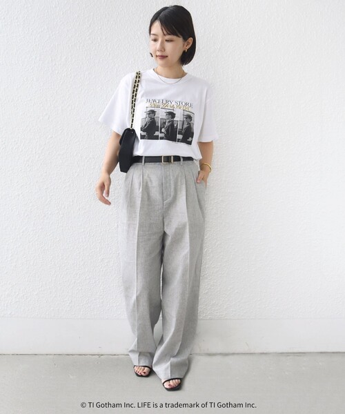 SHIPS(シップス)の「【SHIPS別注】GOOD ROCK SPEED: PHOTO TEE(Tシャツ/カットソー・レディース・ホワイト/ホワイト系その他/ダークグレー/ブラック・ONE SIZE)」の5枚目の写真