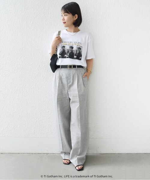 SHIPS(シップス)の「【SHIPS別注】GOOD ROCK SPEED: PHOTO TEE(Tシャツ/カットソー・レディース・ホワイト/ホワイト系その他/ダークグレー/ブラック・ONE SIZE)」の6枚目の写真