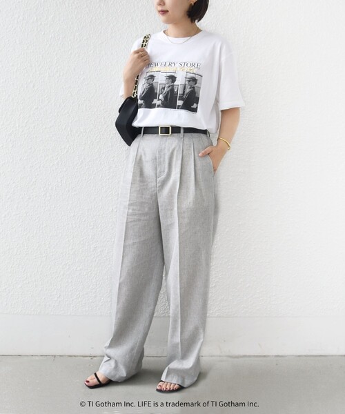 SHIPS(シップス)の「【SHIPS別注】GOOD ROCK SPEED: PHOTO TEE(Tシャツ/カットソー・レディース・ホワイト/ホワイト系その他/ダークグレー/ブラック・ONE SIZE)」の7枚目の写真