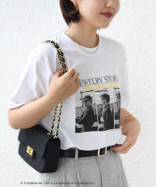 SHIPS(シップス)の「【SHIPS別注】GOOD ROCK SPEED: PHOTO TEE(Tシャツ/カットソー・レディース・ホワイト/ホワイト系その他/ダークグレー/ブラック・ONE SIZE)」の10枚目の写真