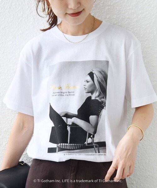 SHIPS(シップス)の「【SHIPS別注】GOOD ROCK SPEED: PHOTO TEE(Tシャツ/カットソー・レディース・ホワイト/ホワイト系その他/ダークグレー/ブラック・ONE SIZE)」の14枚目の写真