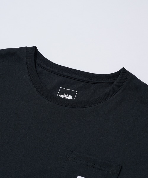 THE NORTH FACE(ザノースフェイス)の「【THE NORTH FACE】S/S SQ LG POCKET T(Tシャツ/カットソー・レディース・ホワイト/ブラック・M/L)」の5枚目の写真