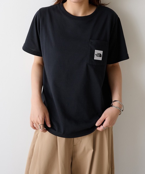 THE NORTH FACE(ザノースフェイス)の「【THE NORTH FACE】S/S SQ LG POCKET T(Tシャツ/カットソー・レディース・ホワイト/ブラック・M/L)」の14枚目の写真