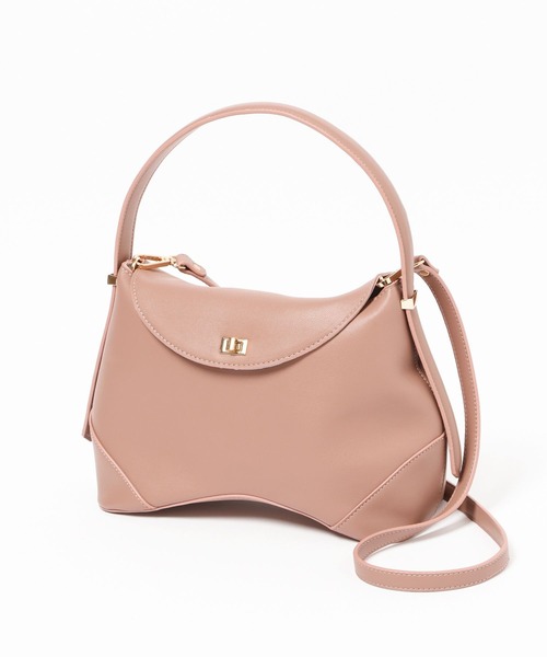 Andemiu(アンデミュウ)の「ボトムラウンドBAG/1057294(ハンドバッグ・レディース・ブラック/ベージュ/ピンク・FREE)」の8枚目の写真