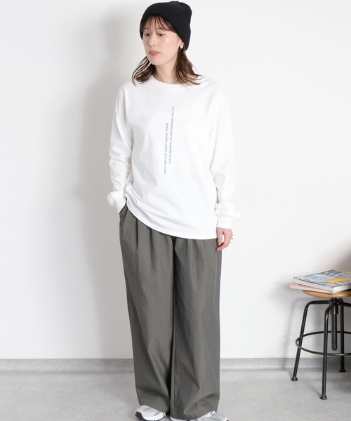 cepo(セポ)の「2wayロゴロングスリーブTee(Tシャツ/カットソー・レディース・ホワイト系2/ブラック系/ホワイト系1・M)」の9枚目の写真