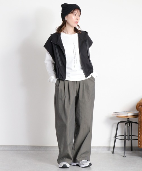 cepo(セポ)の「2wayロゴロングスリーブTee(Tシャツ/カットソー・レディース・ホワイト系2/ブラック系/ホワイト系1・M)」の10枚目の写真