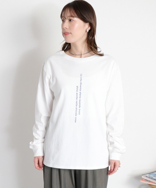 cepo(セポ)の「2wayロゴロングスリーブTee(Tシャツ/カットソー・レディース・ホワイト系2/ブラック系/ホワイト系1・M)」の14枚目の写真