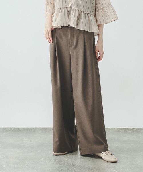 GLOBAL WORK(グローバルワーク)の「ノンストレスリッチワイドパンツ/817074(その他パンツ・レディース・グレー/ブラック/モカ/オリーブ/グレー系その他・SMALL/MEDIUM/LARGE)」の5枚目の写真