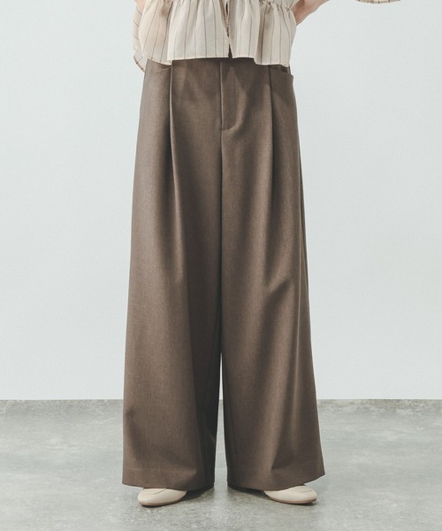 GLOBAL WORK(グローバルワーク)の「ノンストレスリッチワイドパンツ/817074(その他パンツ・レディース・グレー/ブラック/モカ/オリーブ/グレー系その他・SMALL/MEDIUM/LARGE)」の18枚目の写真