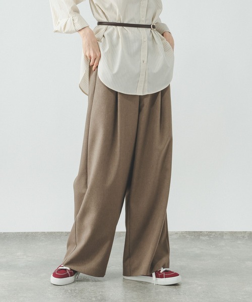 GLOBAL WORK(グローバルワーク)の「ノンストレスリッチワイドパンツ/817074(その他パンツ・レディース・グレー/ブラック/モカ/オリーブ/グレー系その他・SMALL/MEDIUM/LARGE)」の22枚目の写真