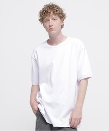 《DAILY/デイリー》BIG SIZE RIB S/S CREW NECK T-SHIRT / ビックサイズ リブ 半袖 クルーネック Tシャツ / AVIREX / アヴィレックス