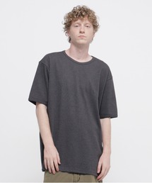 《DAILY/デイリー》BIG SIZE RIB S/S CREW NECK T-SHIRT / ビックサイズ リブ 半袖 クルーネック Tシャツ / AVIREX / アヴィレックス